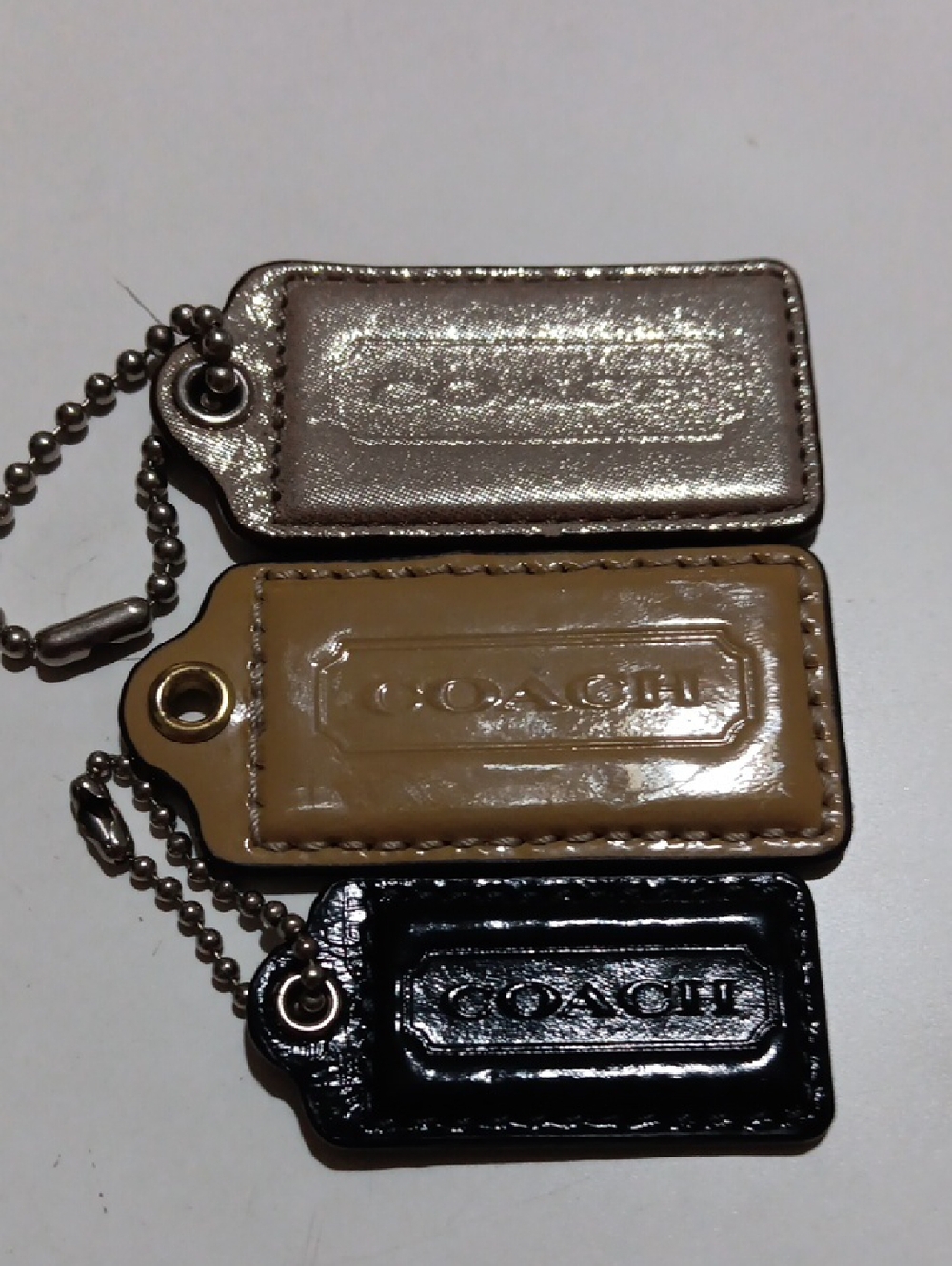 Coach Hang Tags Lot of 3 Assrt. Styles Colors Sizes "Selling Out Fast"